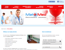 Tablet Screenshot of mat-med.com